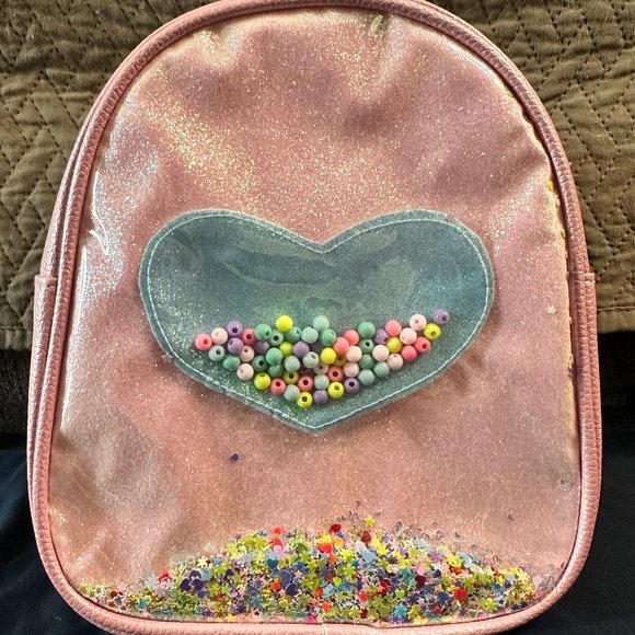 Kids Pink Confetti Backpack - Picture 1 of 4